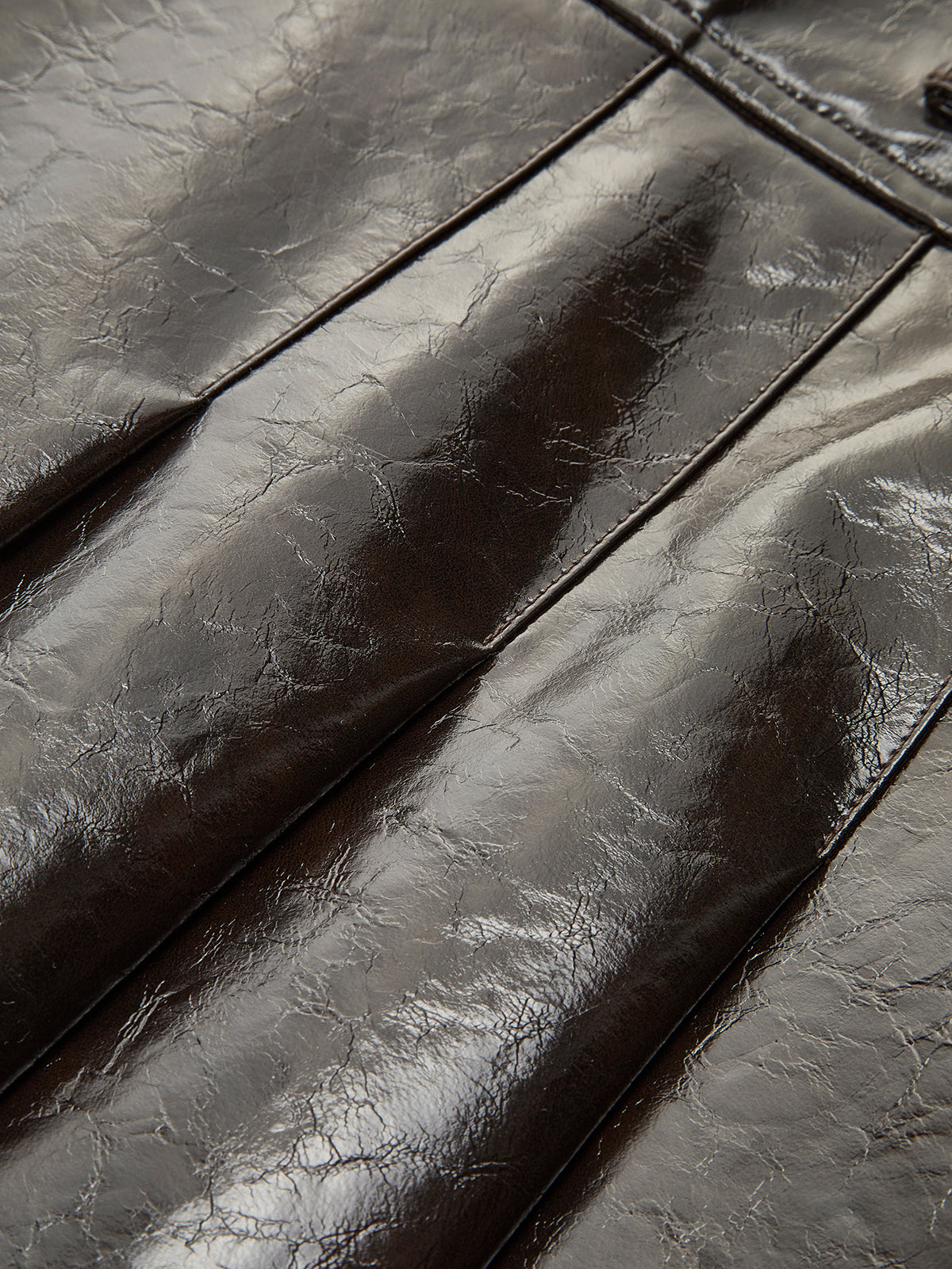 Kemerli Suni Deri Dokulu Etek