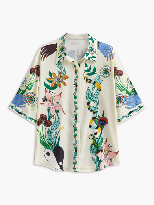 Çiçek Desenli Pantolon Takımı