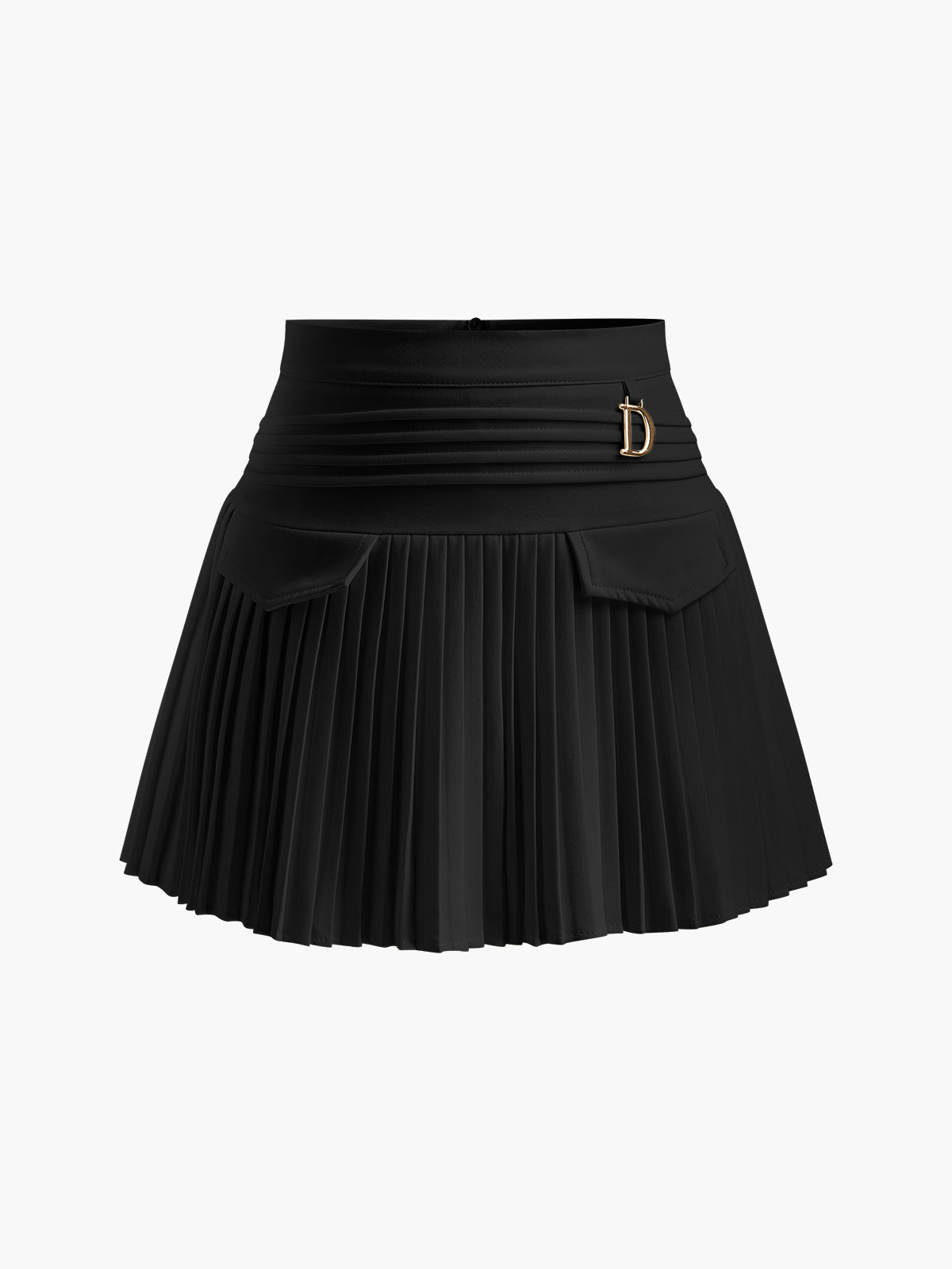 Metal Harf Pileli Mini Etek