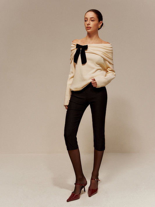 Kadife Kemer Askılı Topuklu Kazak