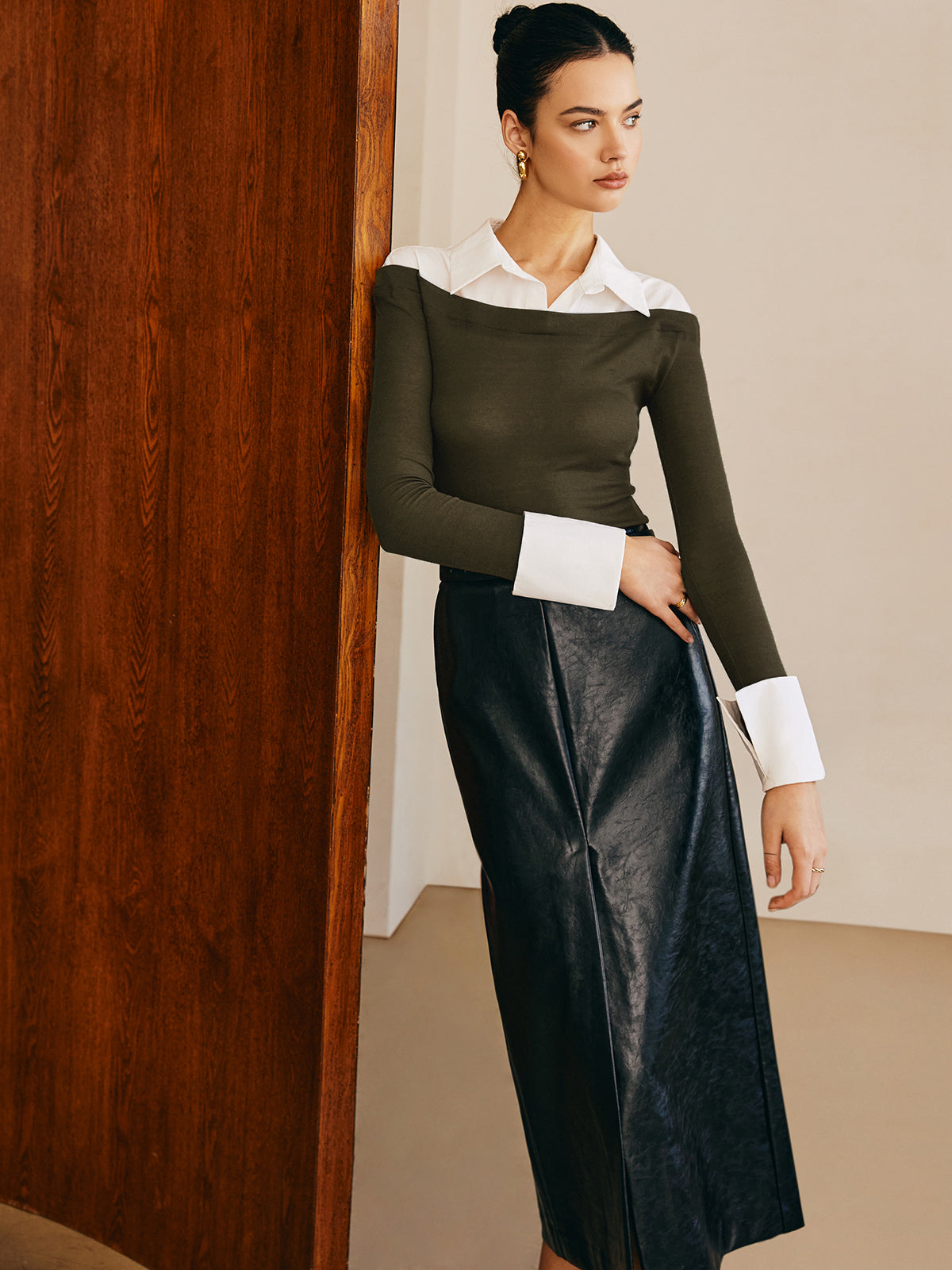 Yarı Saydam Panel Jersey Slim Üst