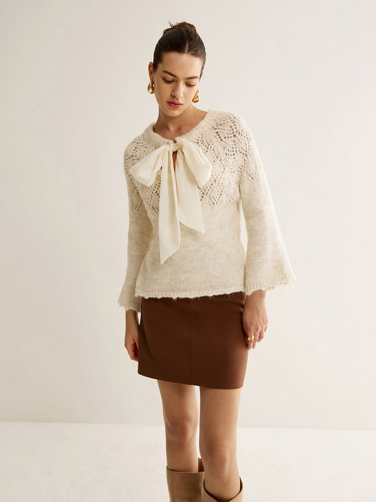 Two-Way Crocodile Spring Sweater