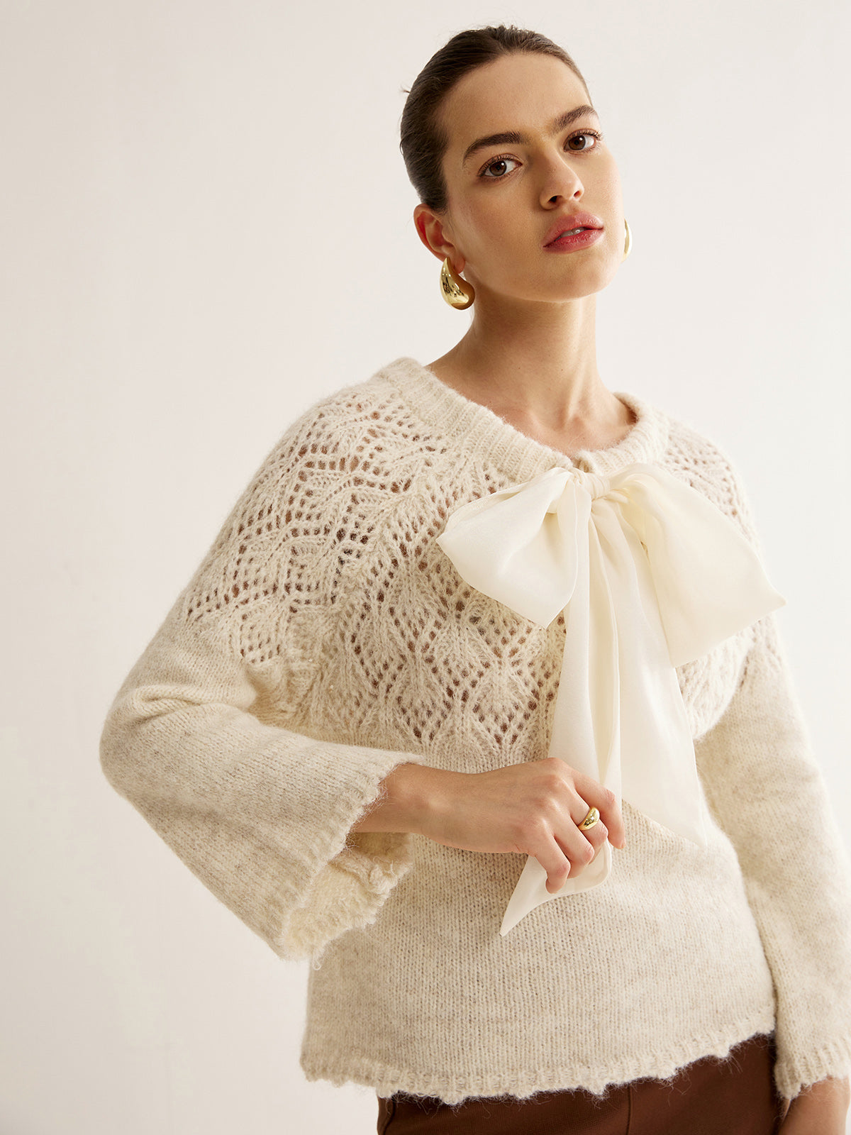 Two-Way Crocodile Spring Sweater