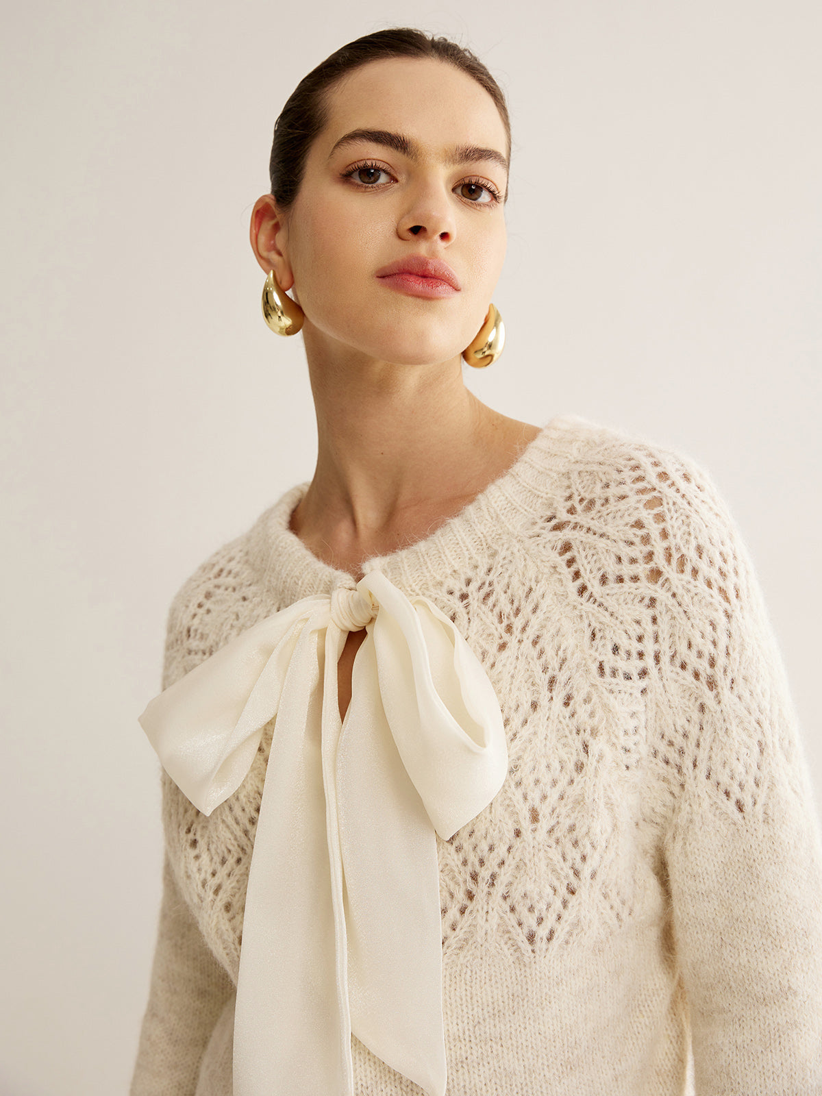 Two-Way Crocodile Spring Sweater