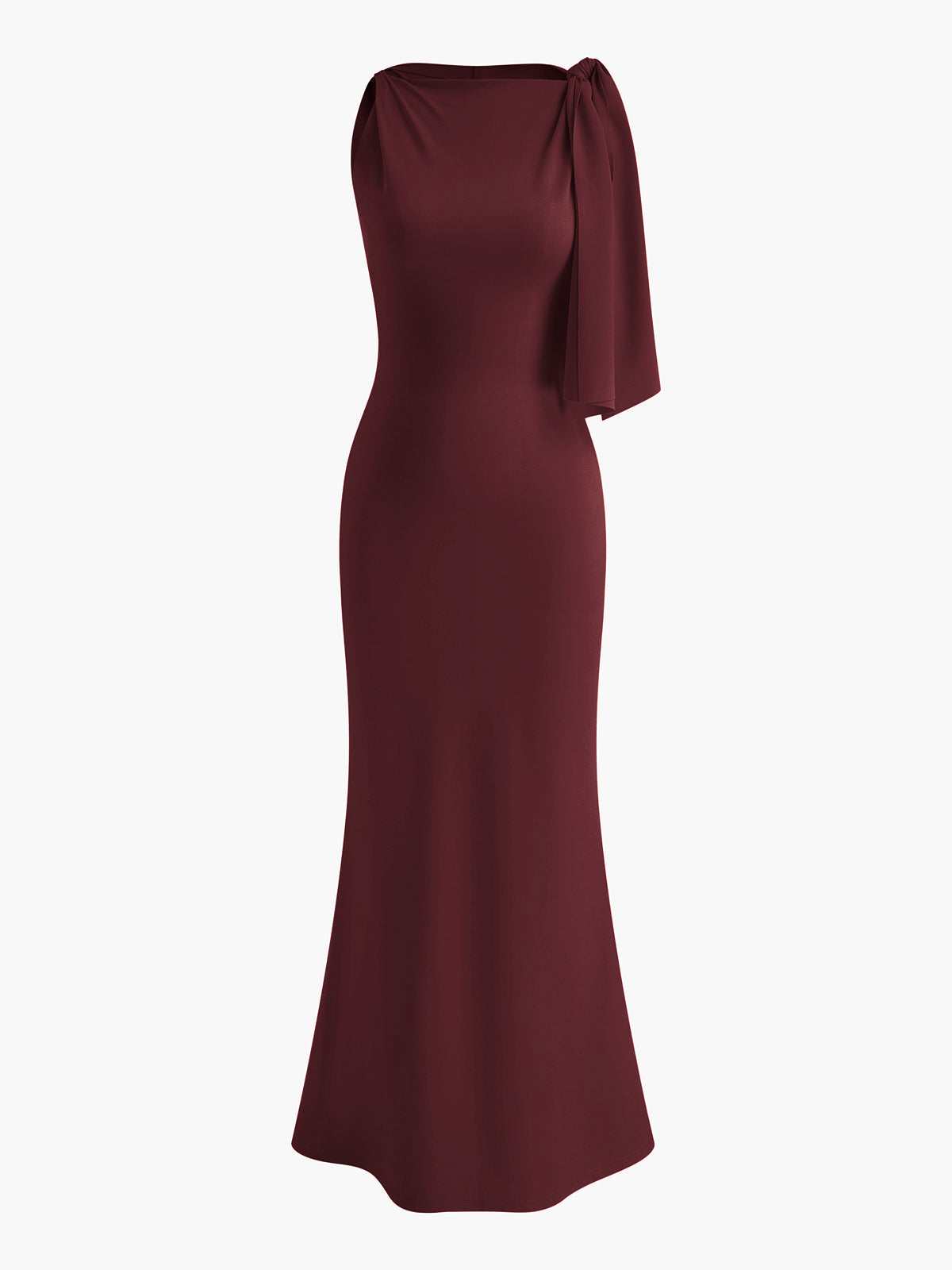 Love Filled Knotted Sleeveless Long Dress
