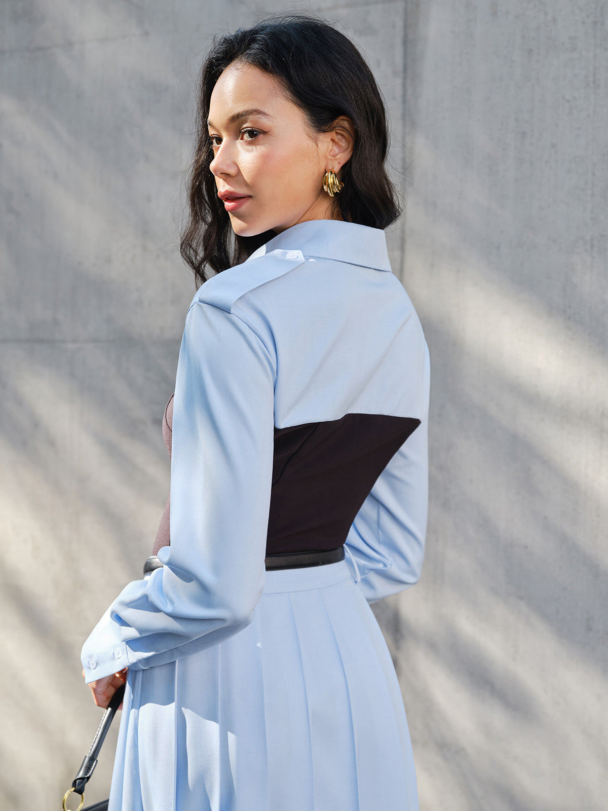 2'si 1 arada Skinny Panel Polo T-Shirt