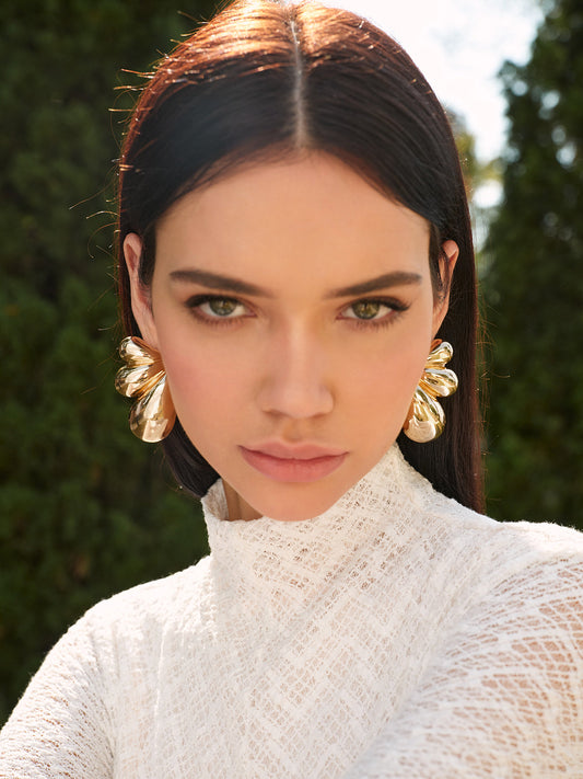 Kelebek Altın Kanat Küpe