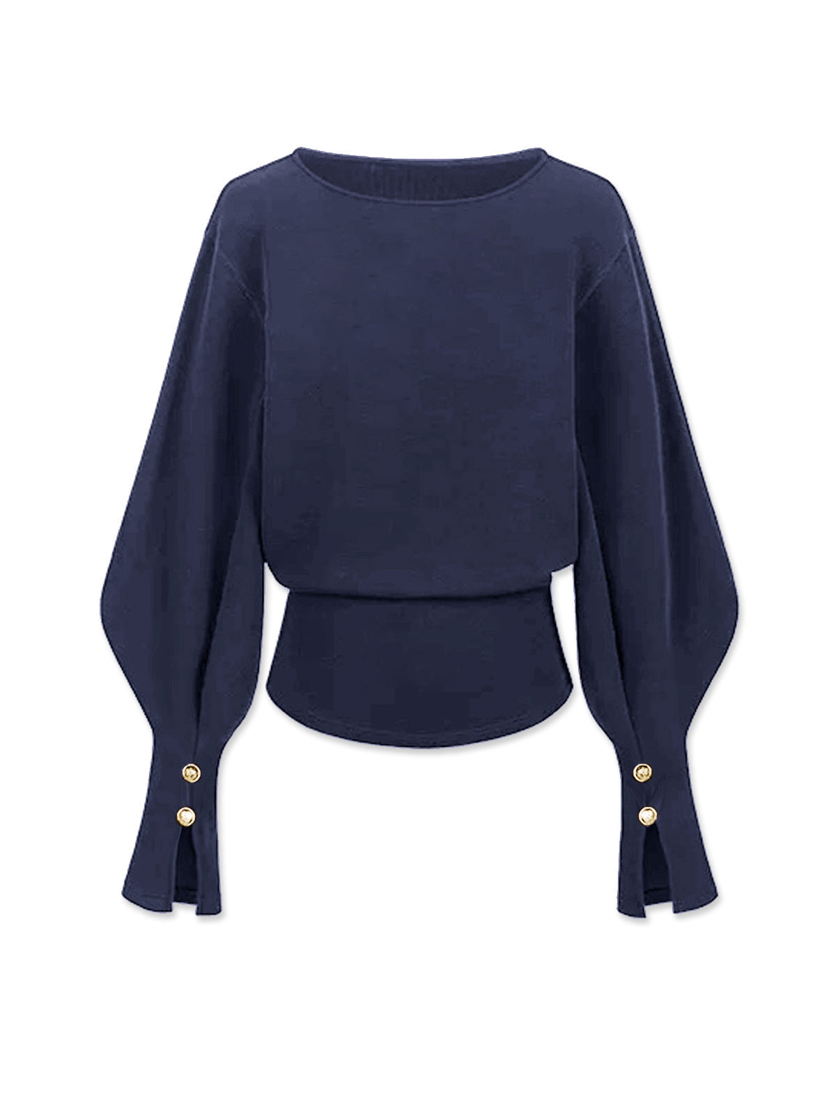 Büzgülü Kolları Olan Polar Sweatshirt