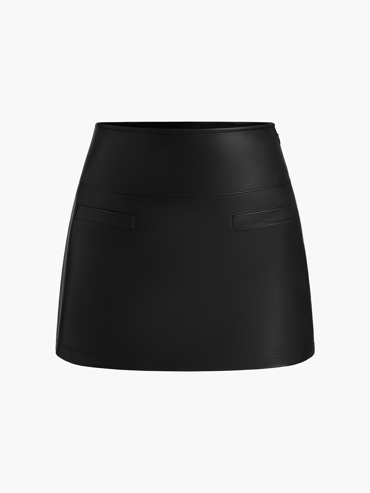 A-Formu Sahte Deri Mini Etek