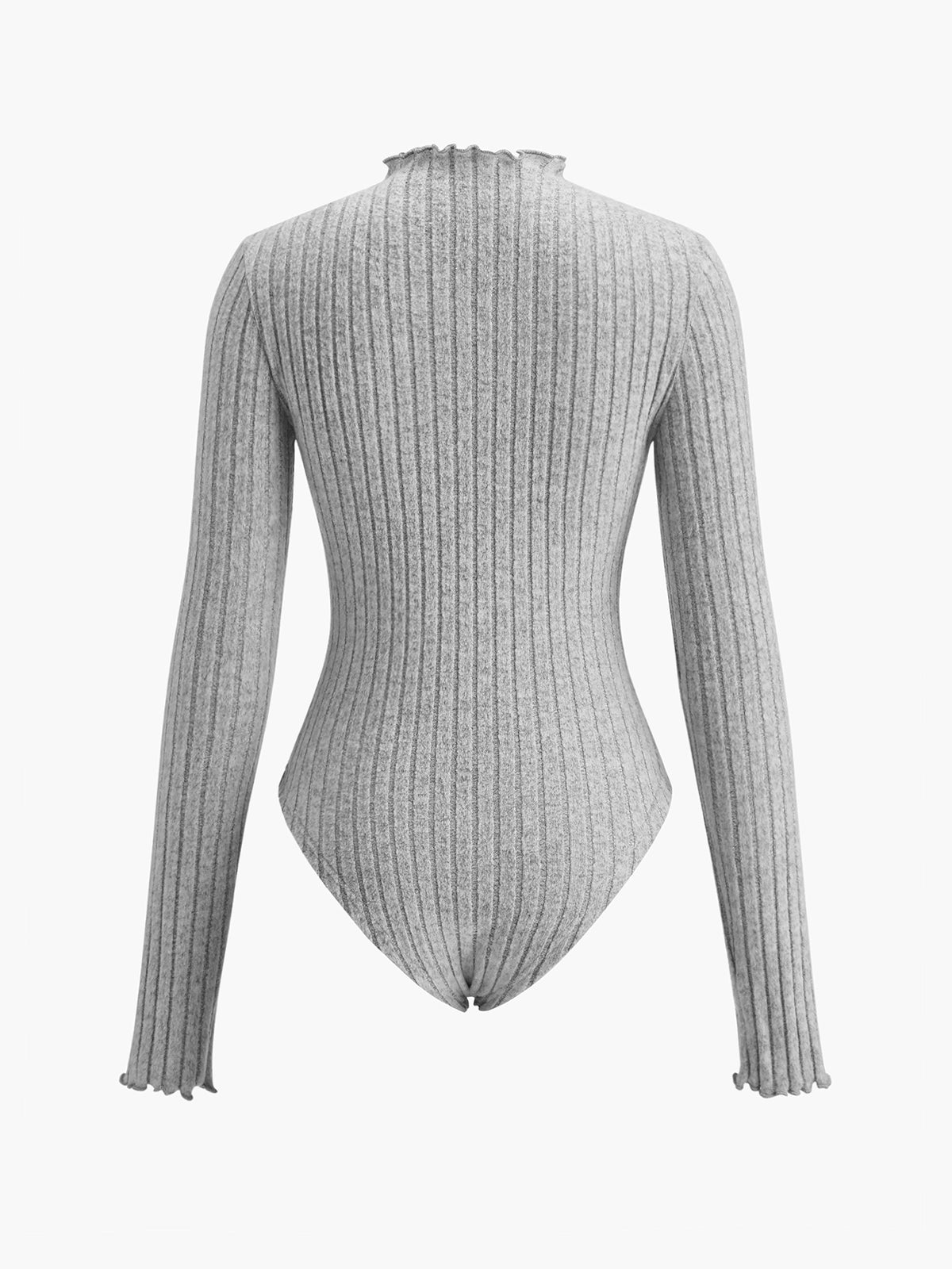 Kanalı Kırışık İnce Bodysuit