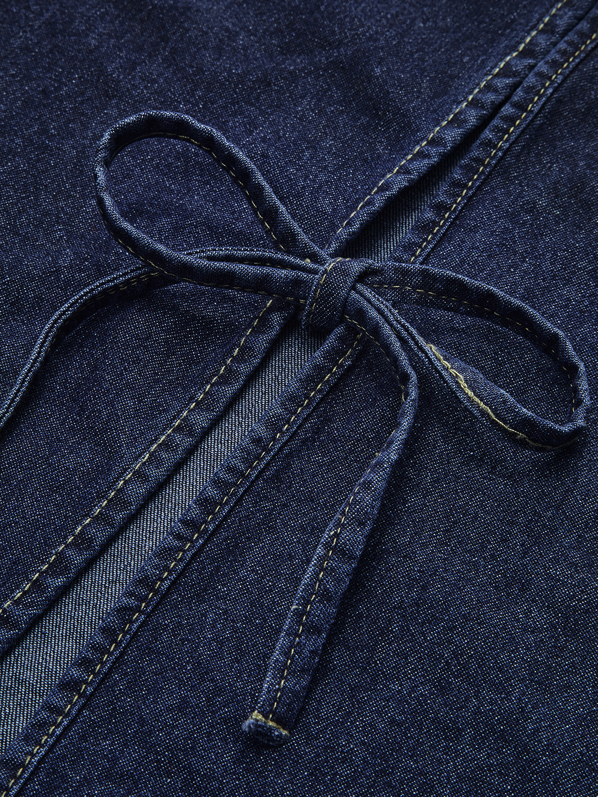 Denim Bağlama Ön Şort Seti