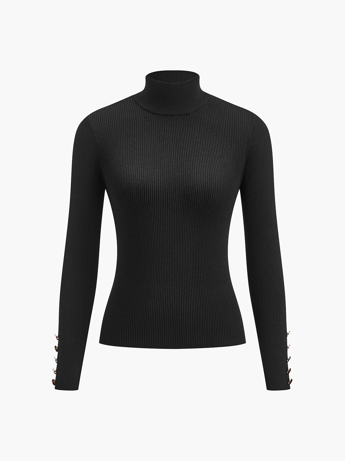 Çok Yönlü Mock Neck Skinny Kazak