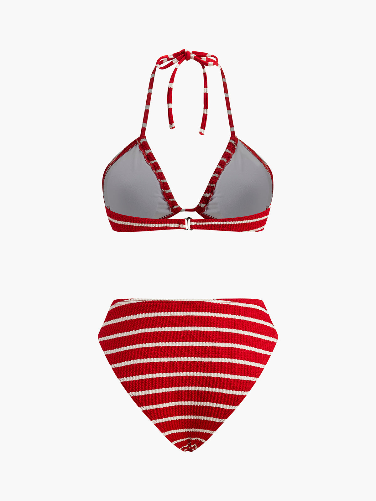 Eşleşen Şortlu Çizgili Bikini