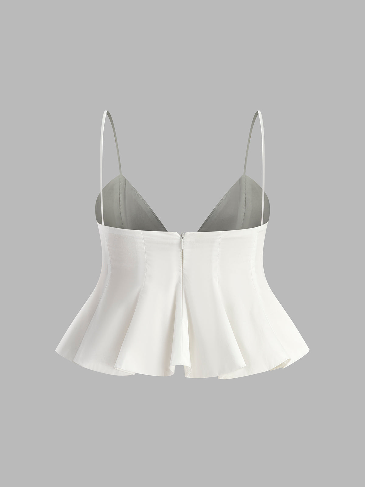 Peplum Spagetti Askılı Bluz