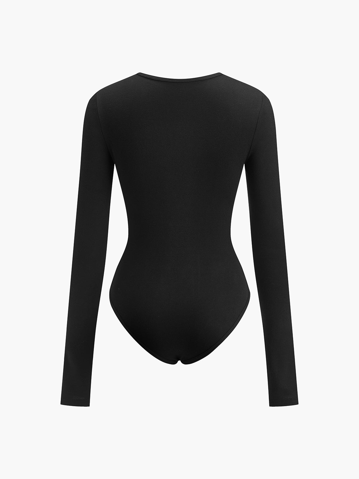 Anahtarlı Kesim Uzun Kol Bodysuit