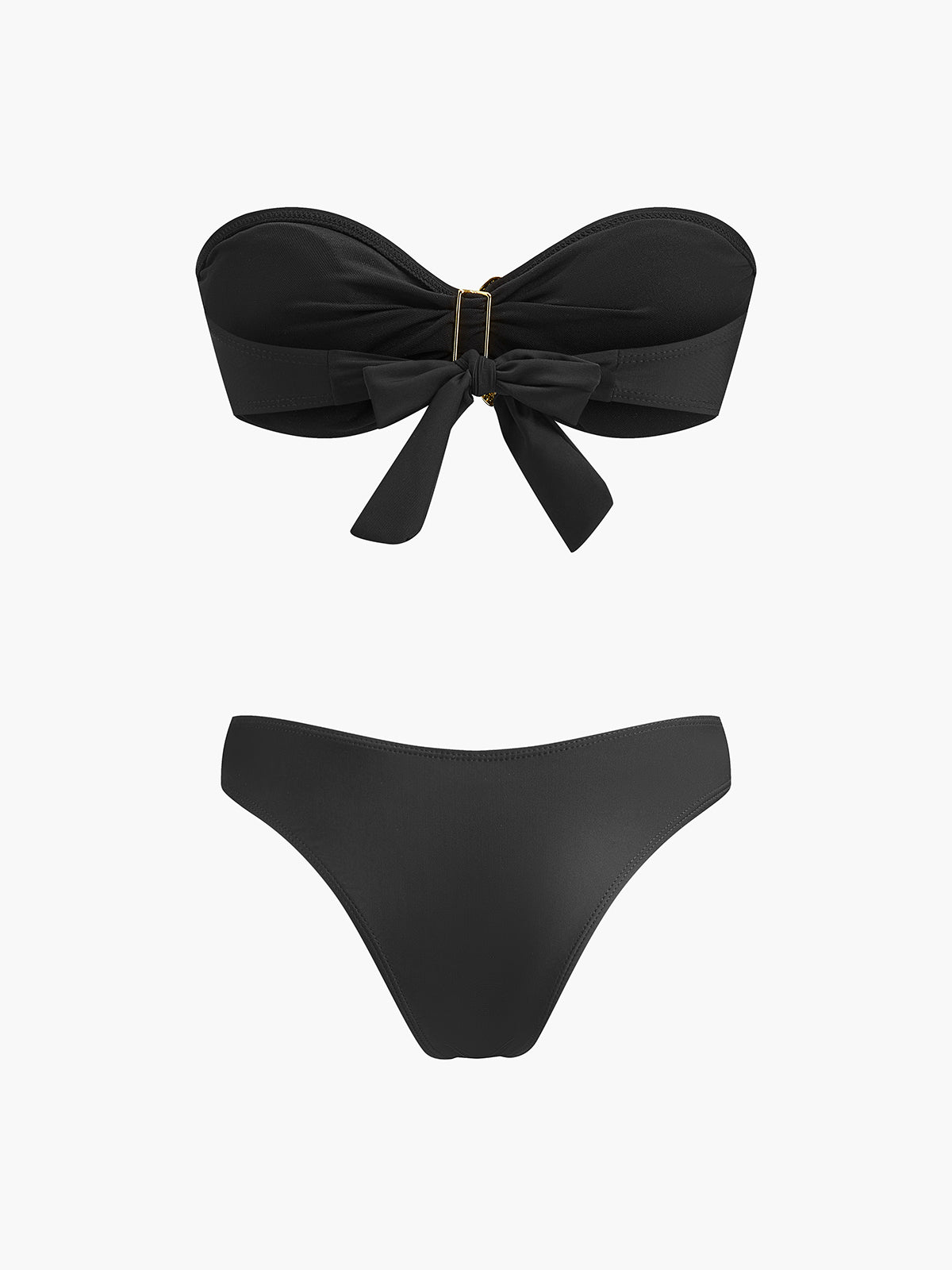 Yıldız Balığı Detaylı Bandeau Bikini ve File Etek