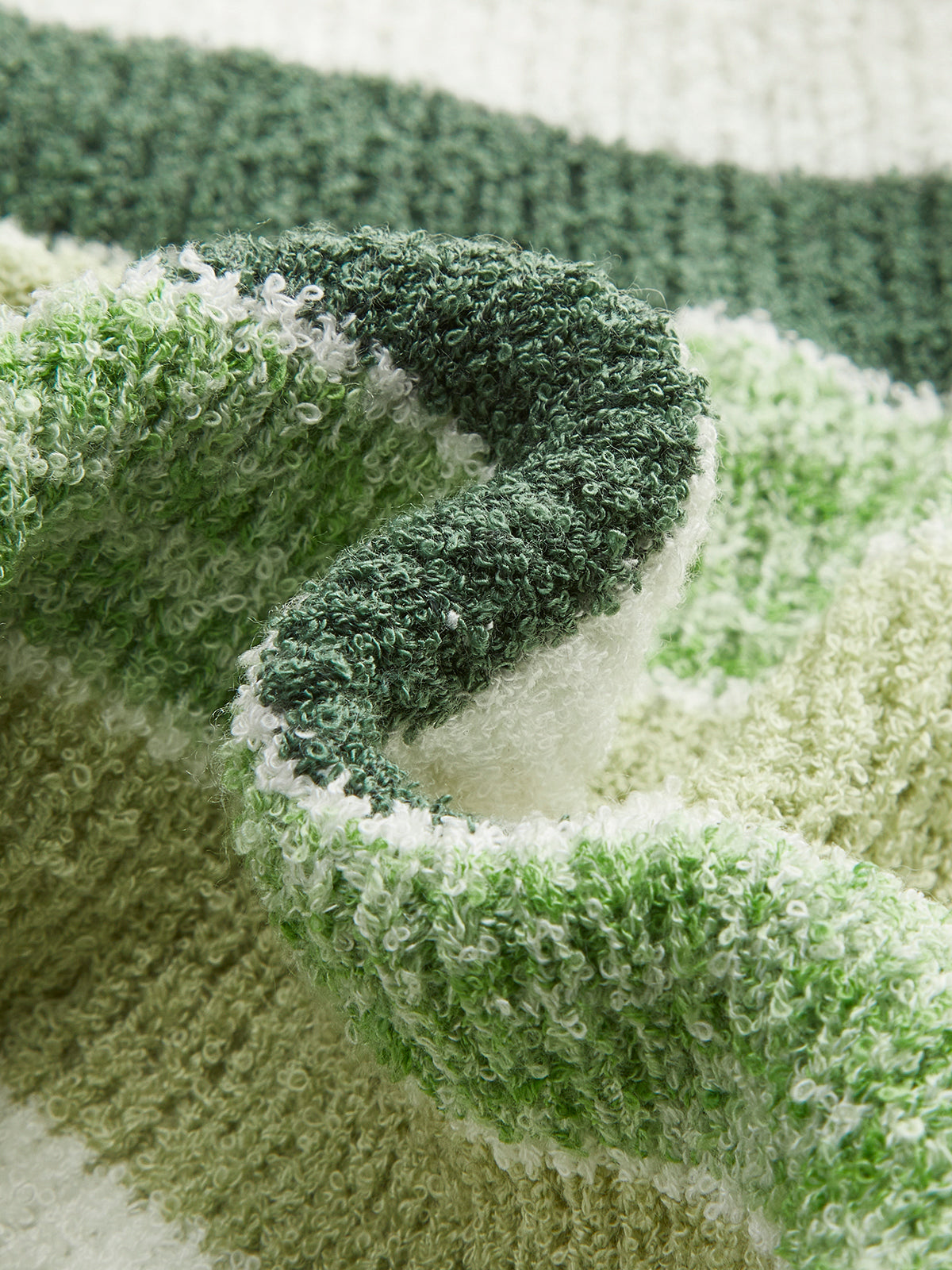 Çizgili Örgü Şortlar