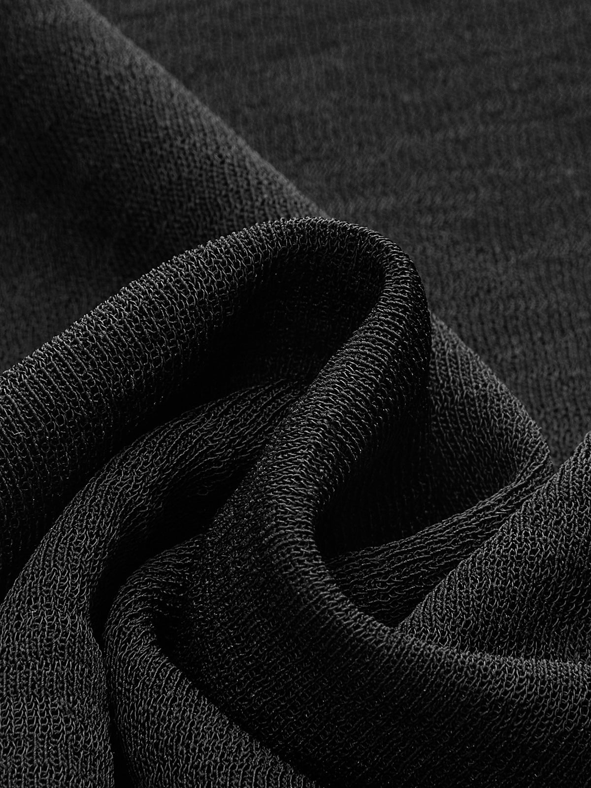 Düz Boyun Şeffaf Panel Jersey Üst