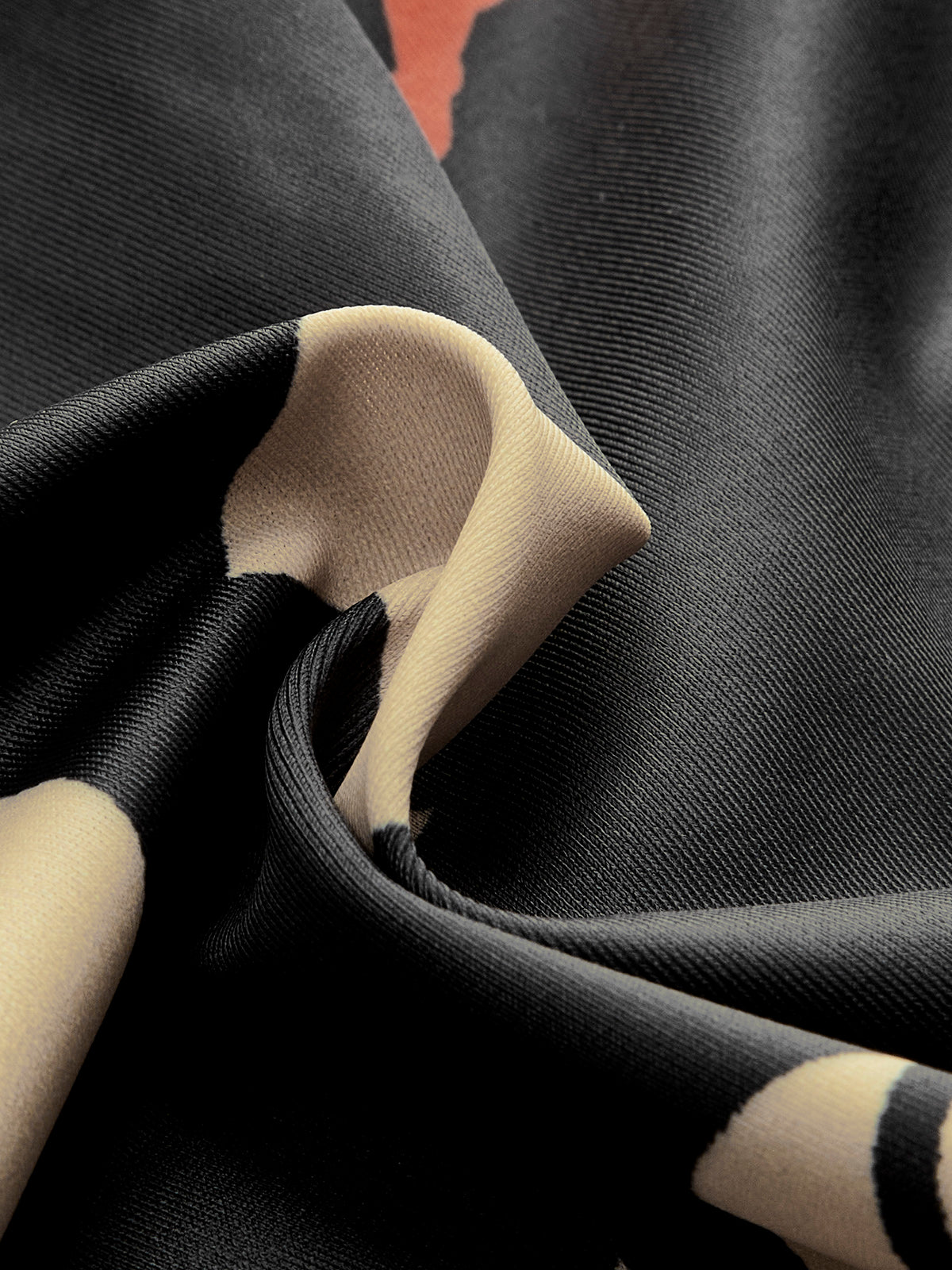 Kabile Baskılı Tek Omuzlu Bikini Seti