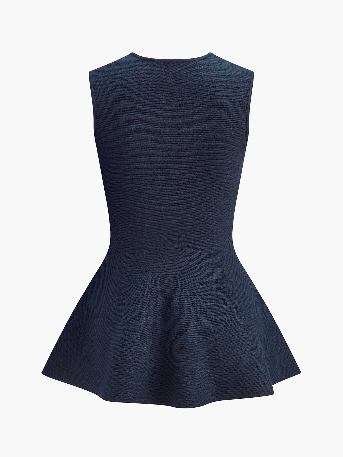 Oval Etek Kolsuz Triko Üst