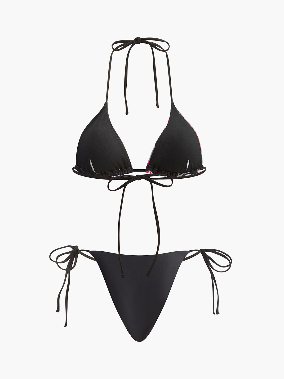 Çiçek Baskılı, File Etekli Bikini