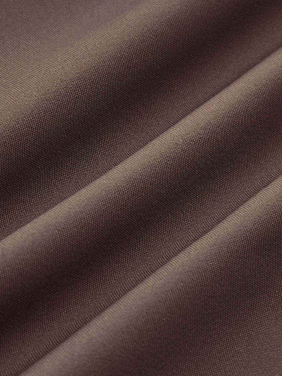 Arka Fermuarlı Şeffaf Panel T-Shirt