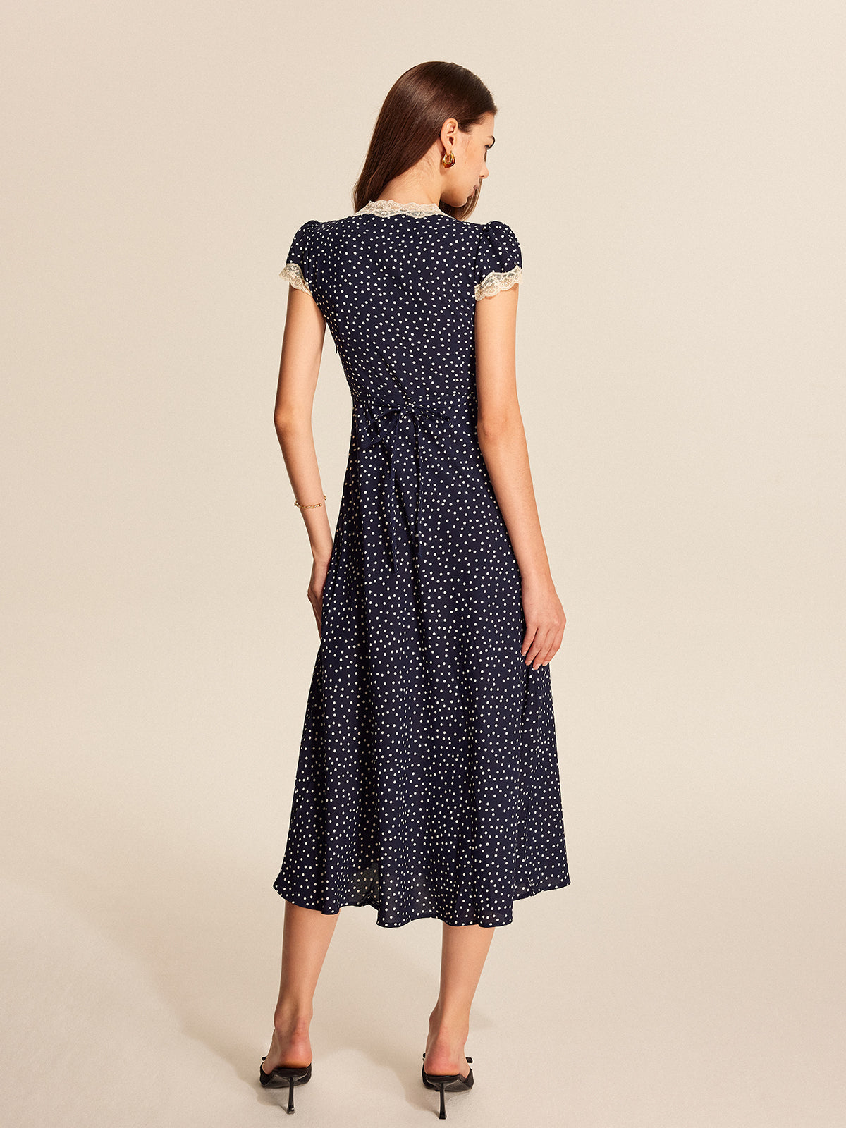 Bag Lace Edge Detailed Dress