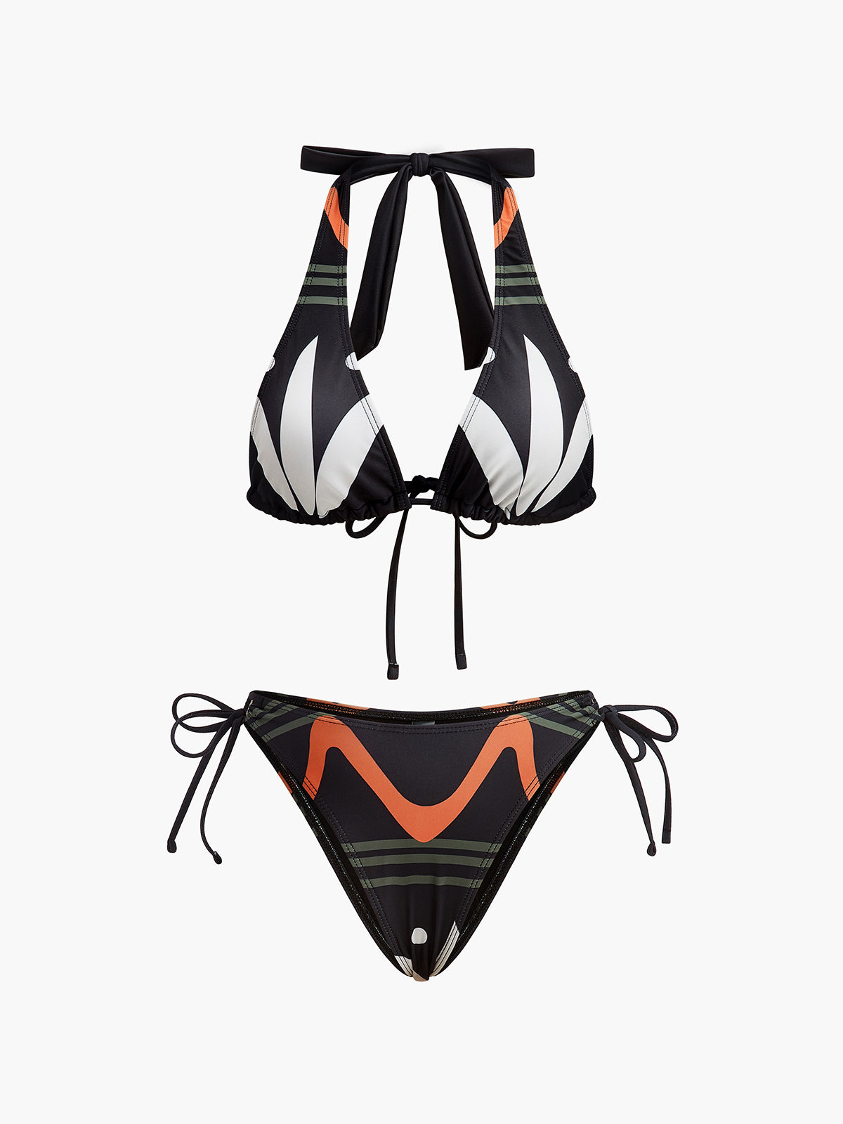 Boyun Bağlamalı Arkadan Bağlanan Bikini Takımı
