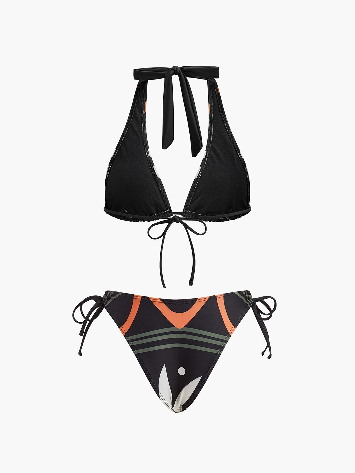 Boyun Bağlamalı Arkadan Bağlanan Bikini Takımı