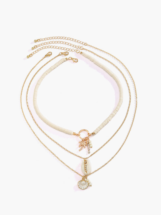 Üç Katmanlı Kabuk Kolye