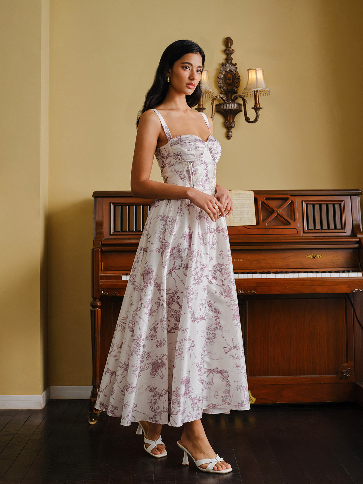 Canvas Printed Corset Dress