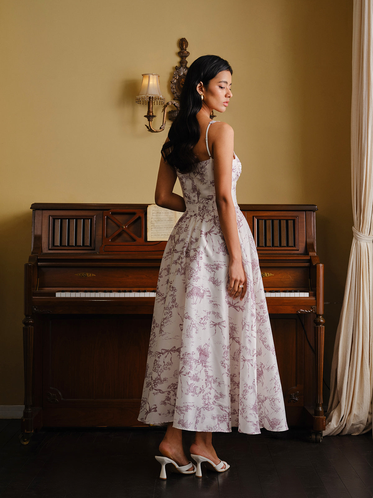 Canvas Printed Corset Dress