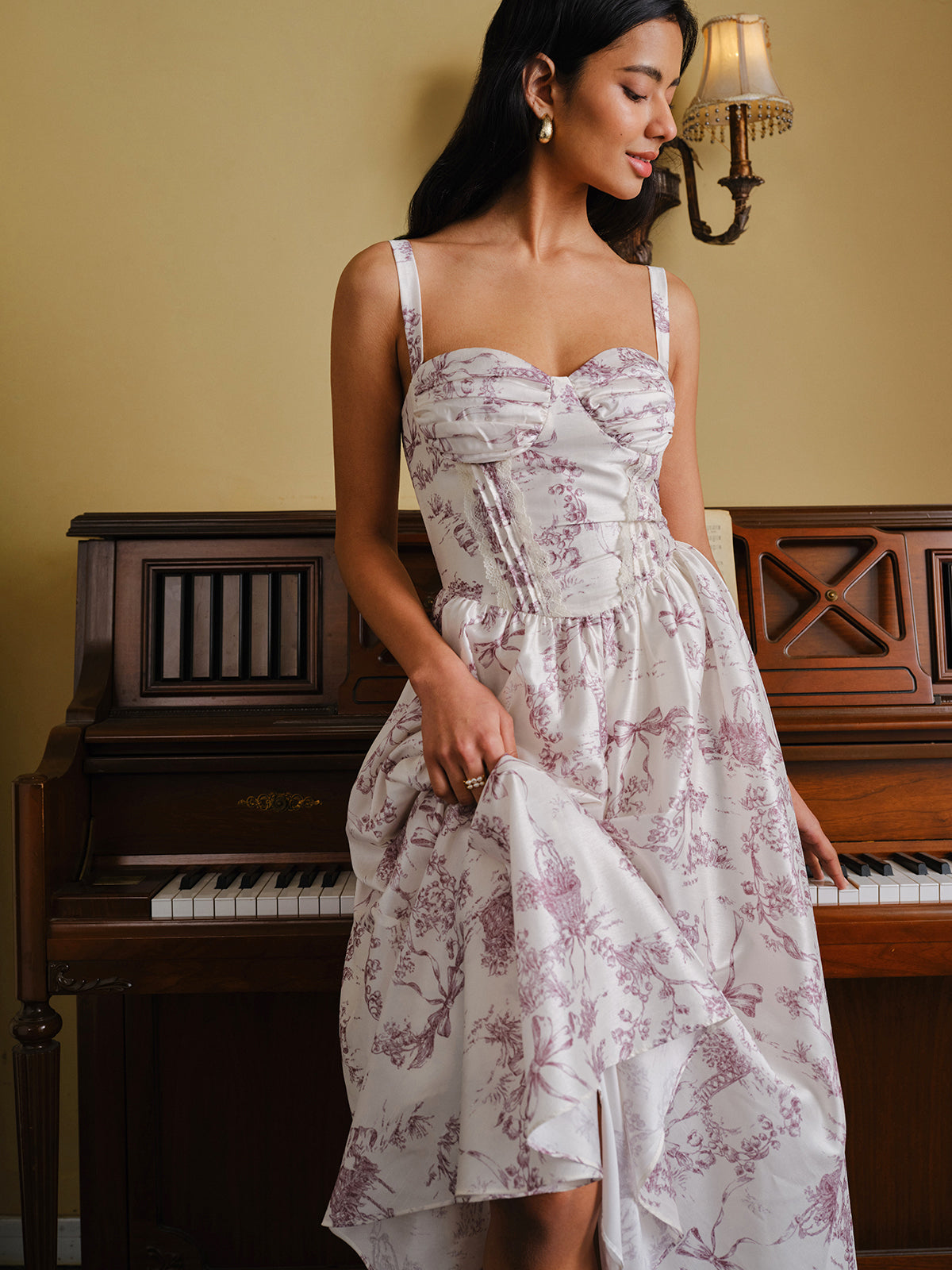 Canvas Printed Corset Dress