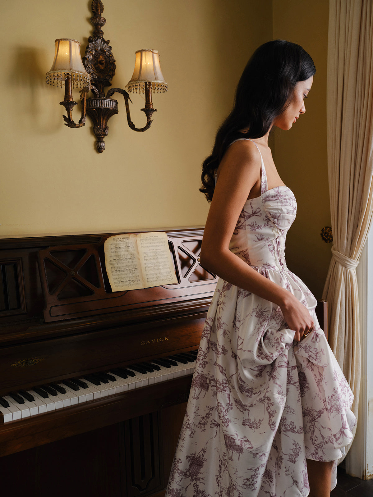 Canvas Printed Corset Dress