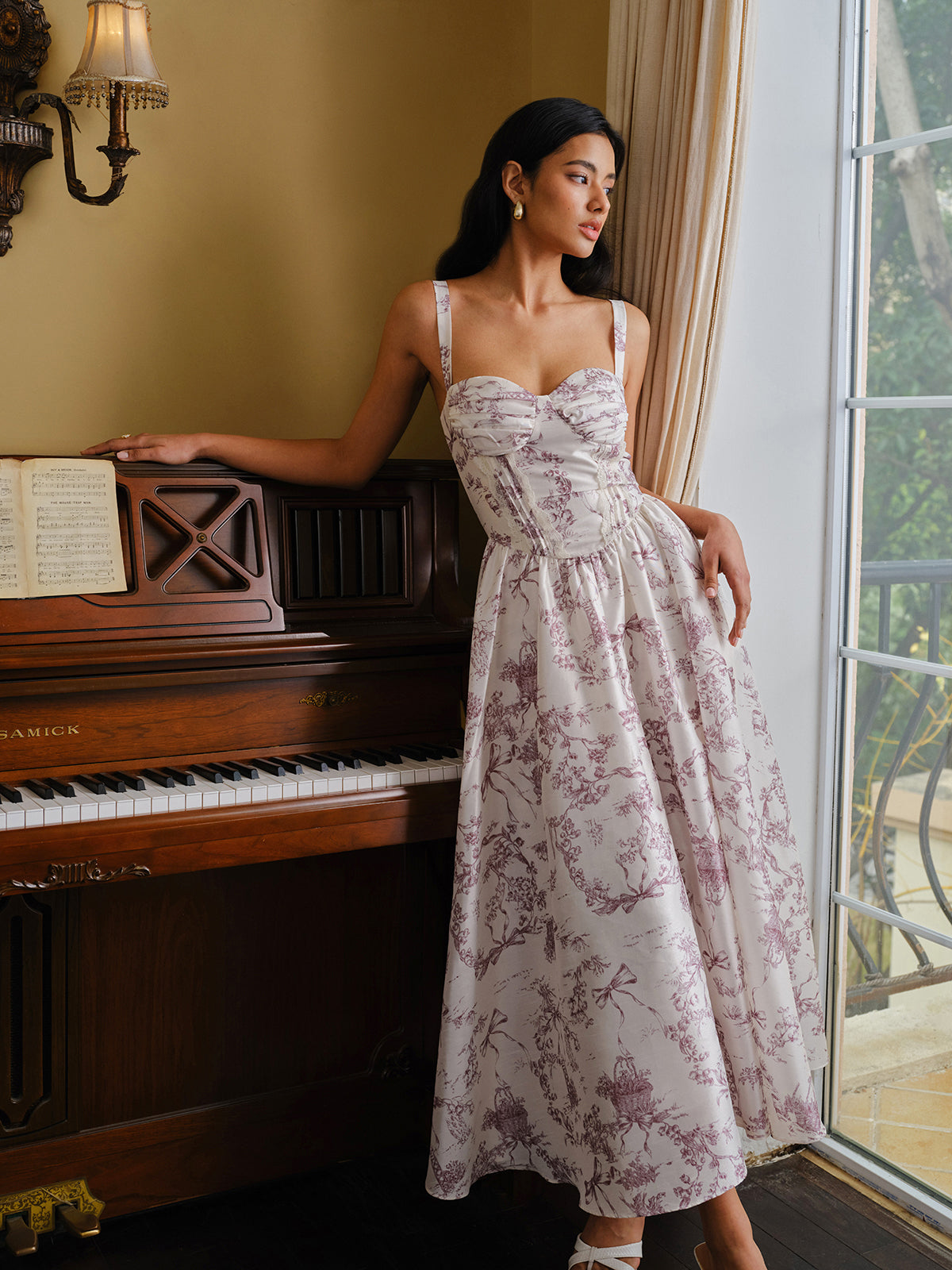 Canvas Printed Corset Dress