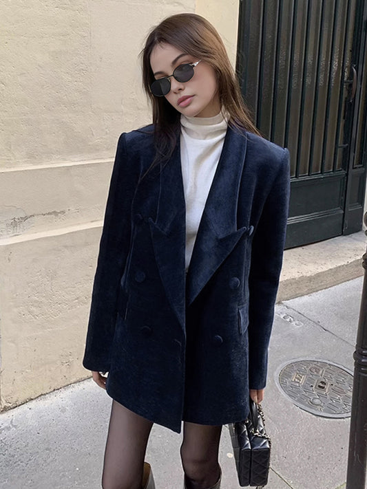 Şık Shift Düğme Ceket