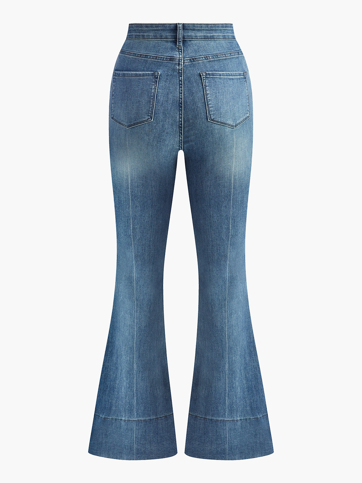 Yıkanmış Slim Drapeli Denim Pantolonlar