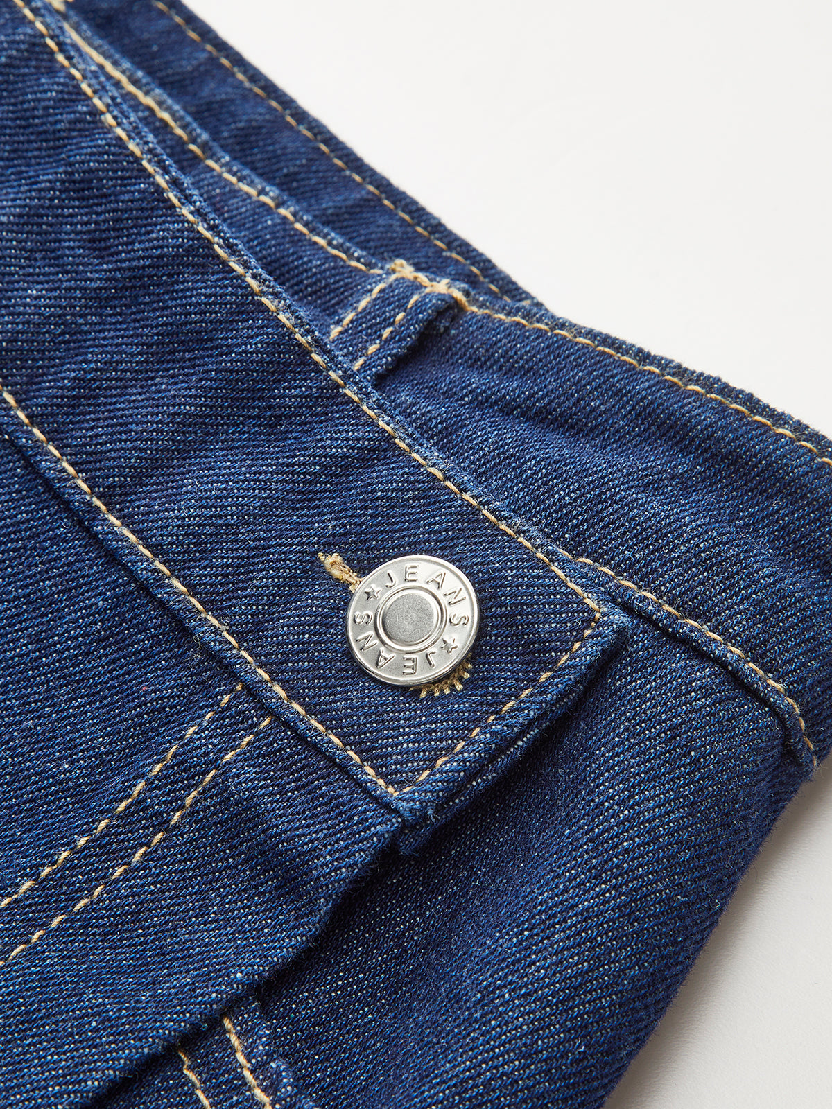 Denim Pocket Detailed Short Set
