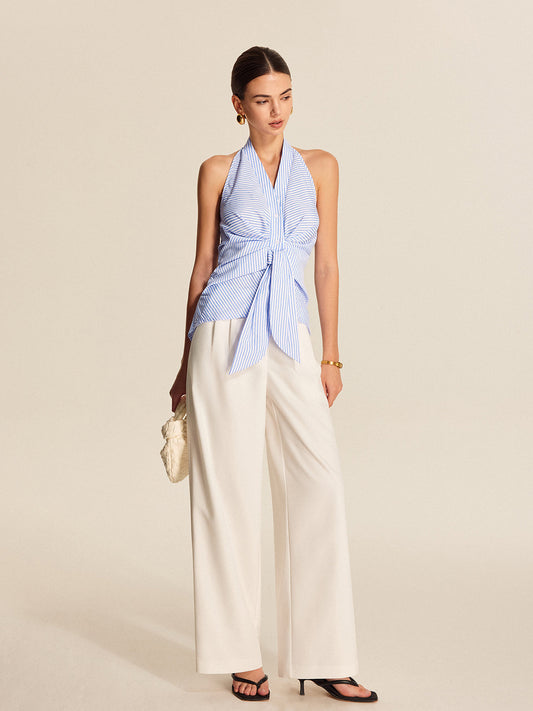 Strappy Top with Striped Design