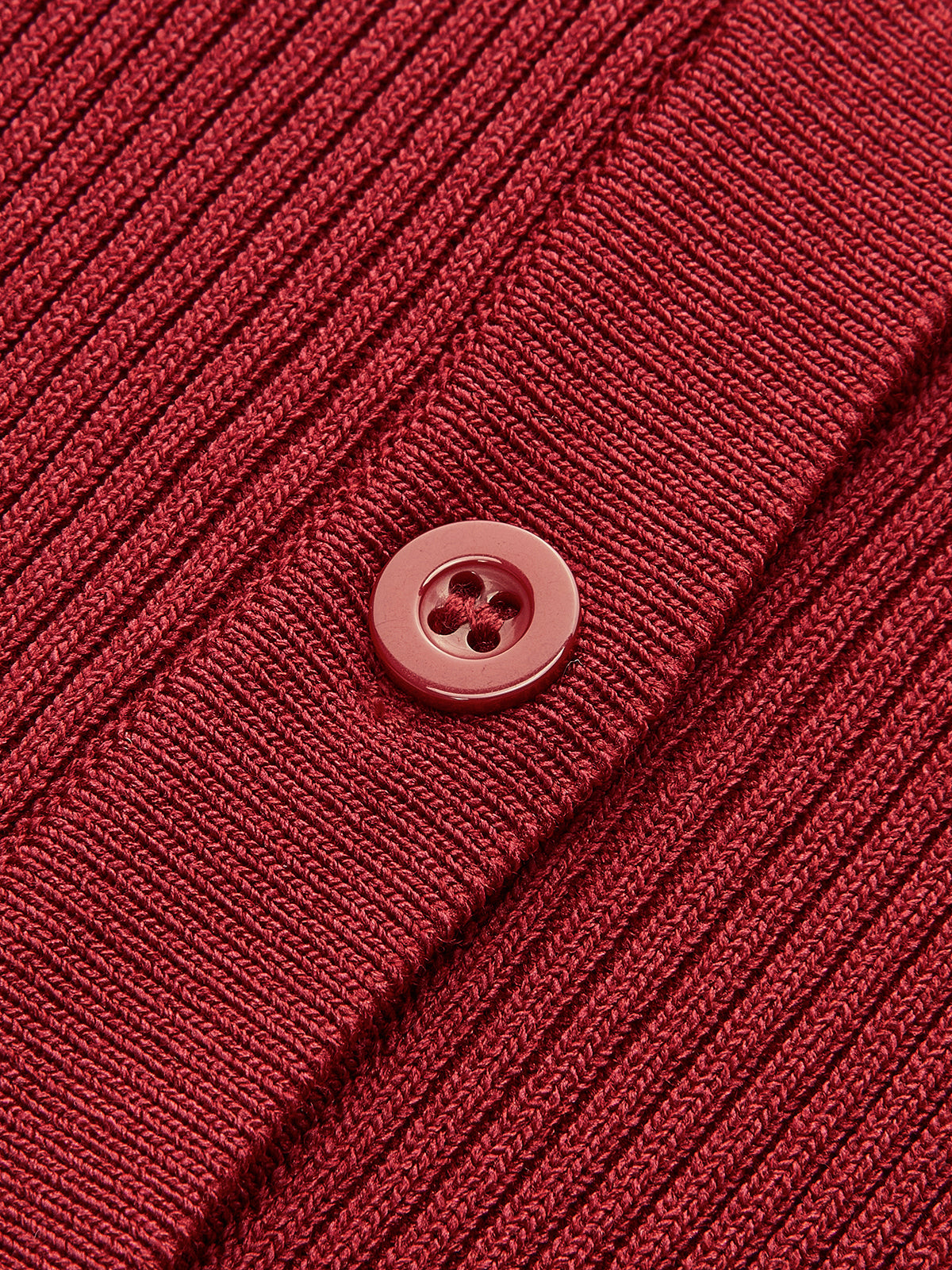 Ribbed Düğmeli İnce Hırka