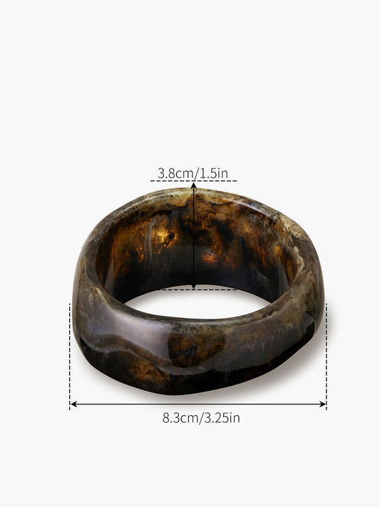 Retro Tarzı Şeffaf Reçine Bilezik