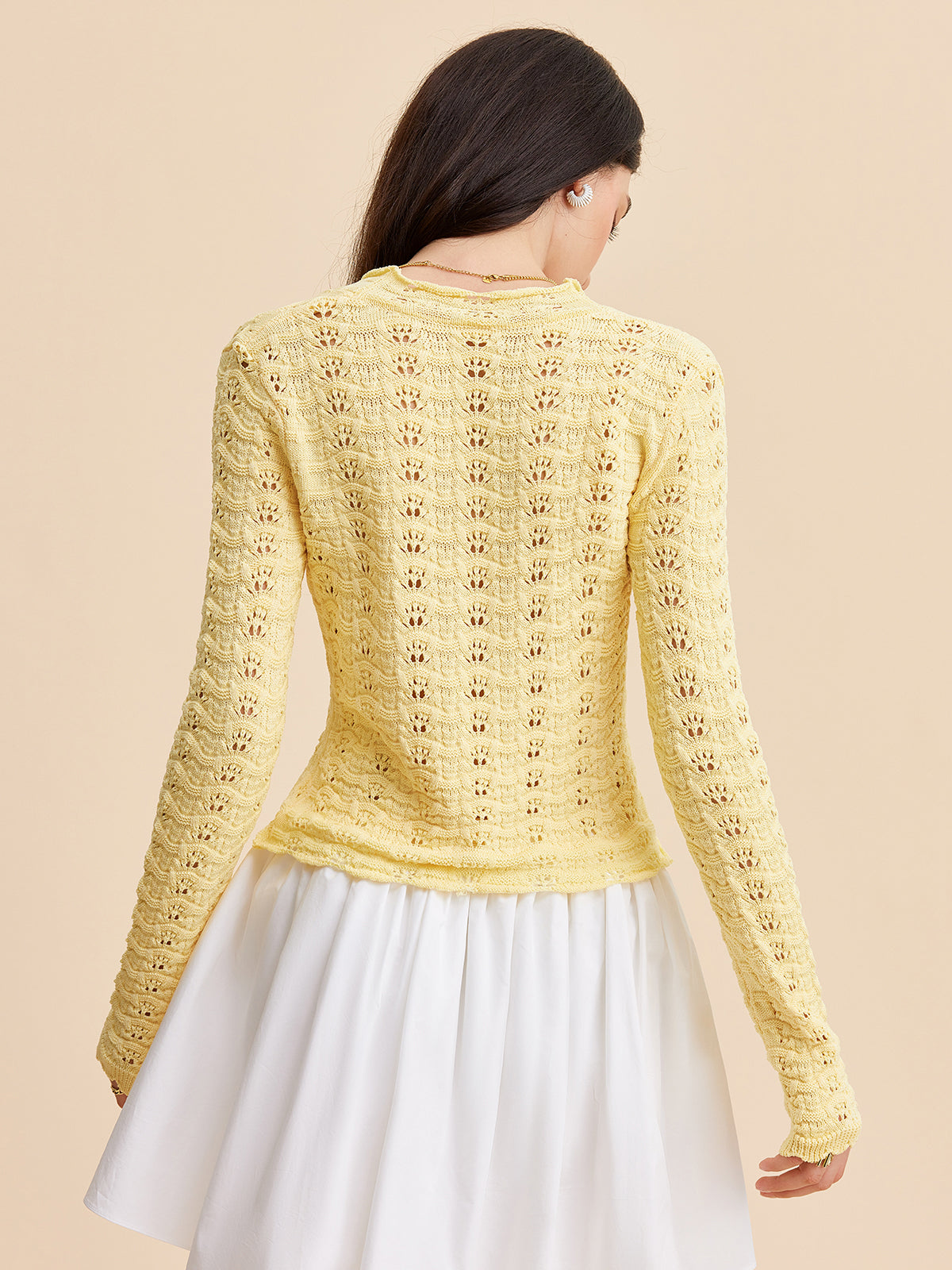 Laced Crochet Cardigan