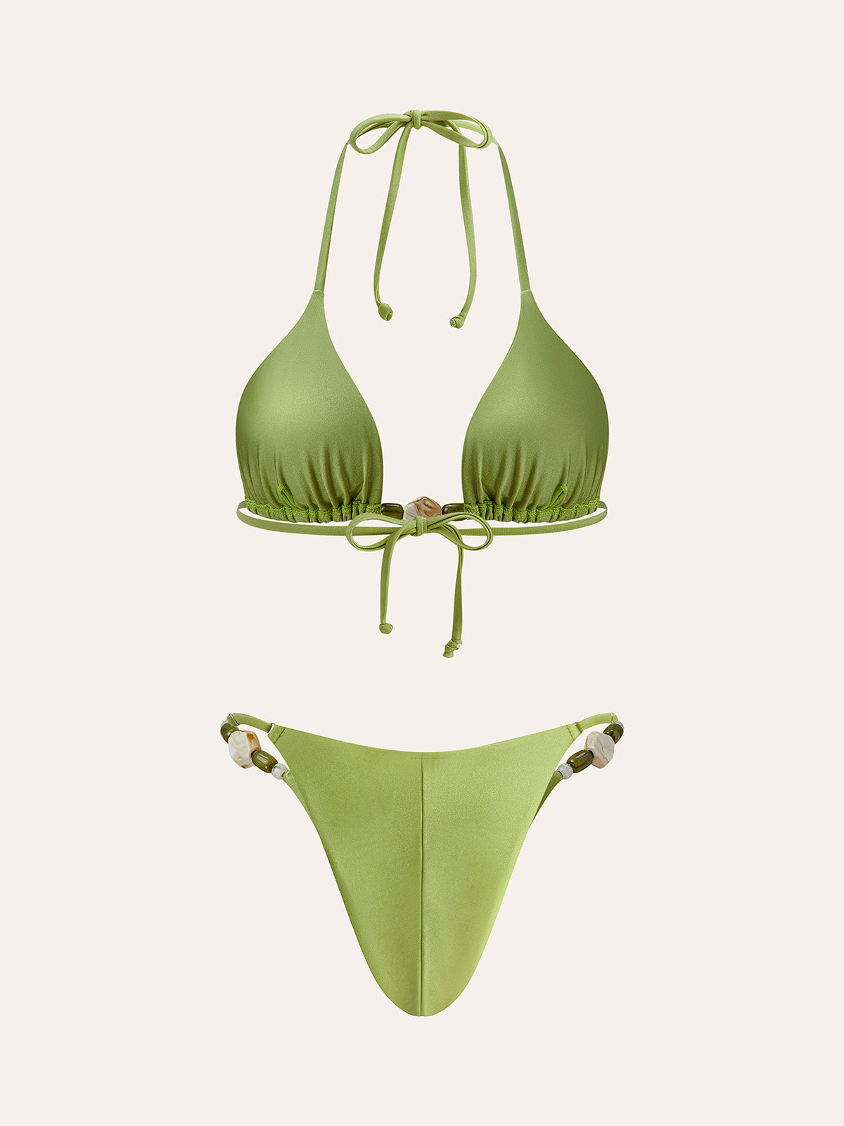 Askılı Volan Detaylı Bikini Seti