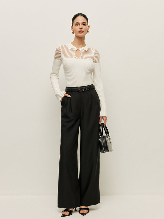 Kanalı Ribana Yaka Bluz