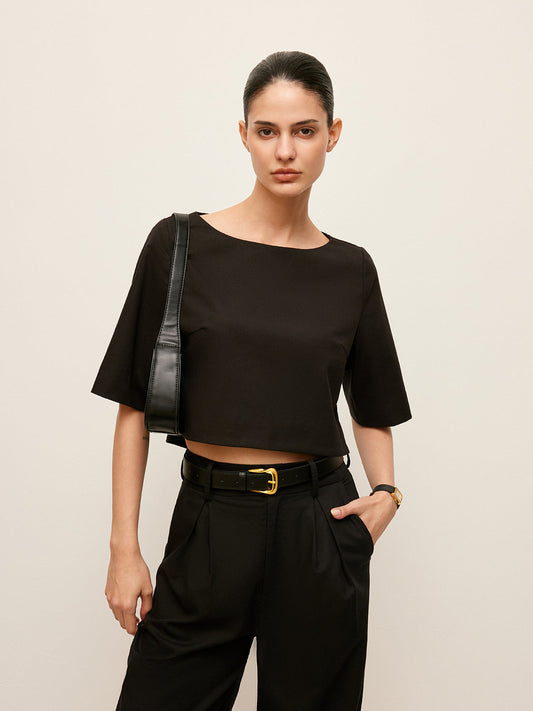 Pamuk ve Keten Kısa Üst ve Pantolon Seti