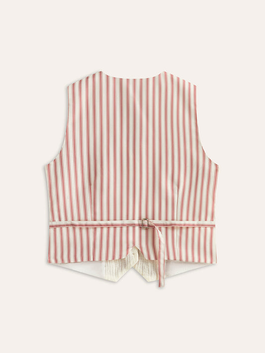 Kemerli Boho Desenli Yelek