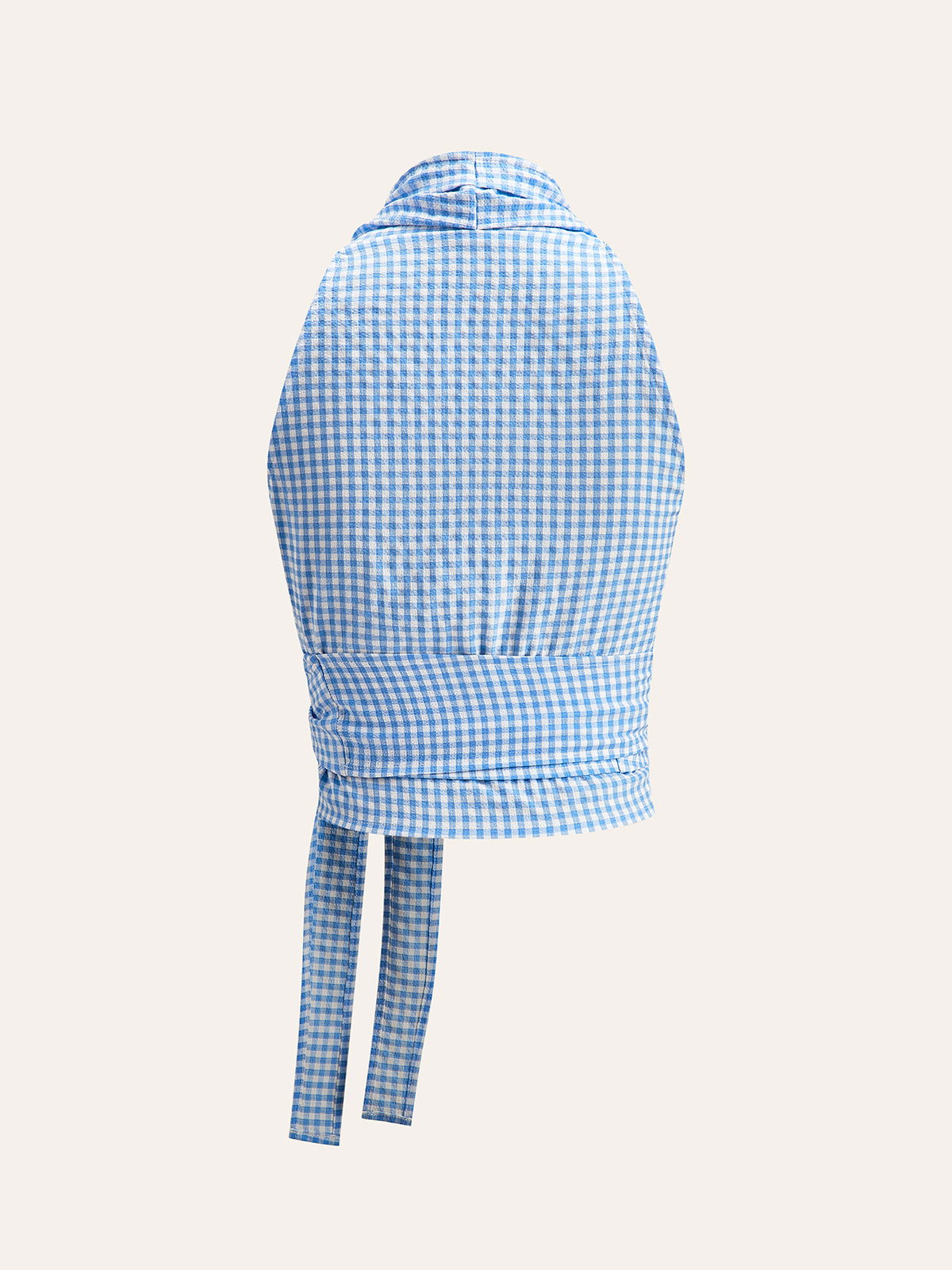 Gingham Askılı Sarma Üst
