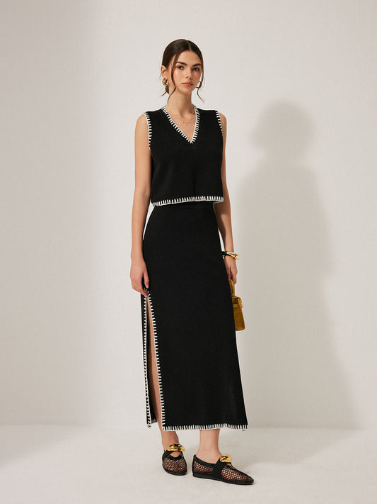 Kombinli Eşofman Altı ve Yelek Seti