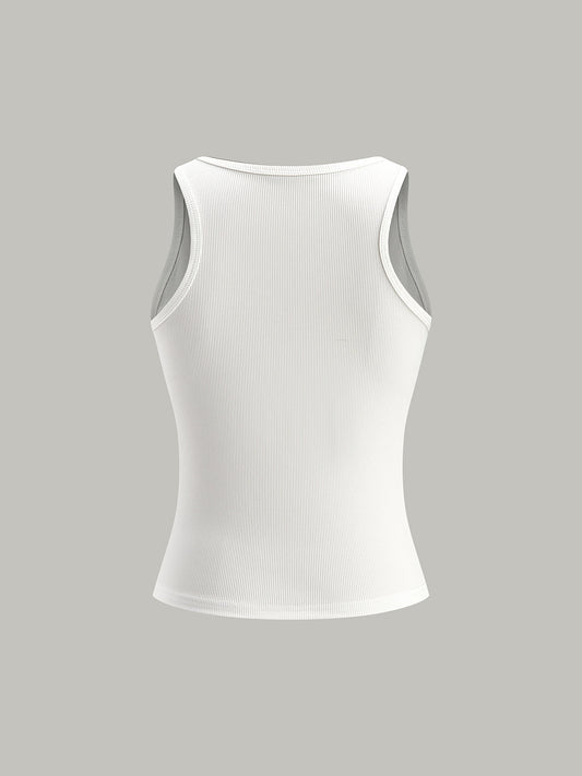 Metal Detaylı Ribanalı Triko Üst