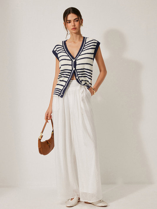 Orta Bel Cepli Kemerli Pantolon